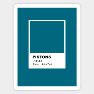 313 Teal Pantone Sticker